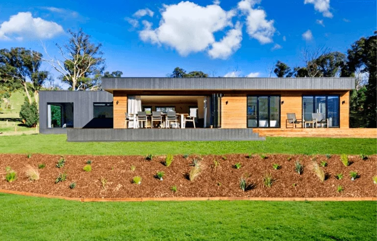 Another adapted design modular home view the Buxton project.